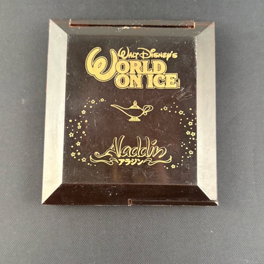 Vintage Disney World on Ice Mirror‎ Compact Souvenir 2 Mirrors Square 3” x 3.25”